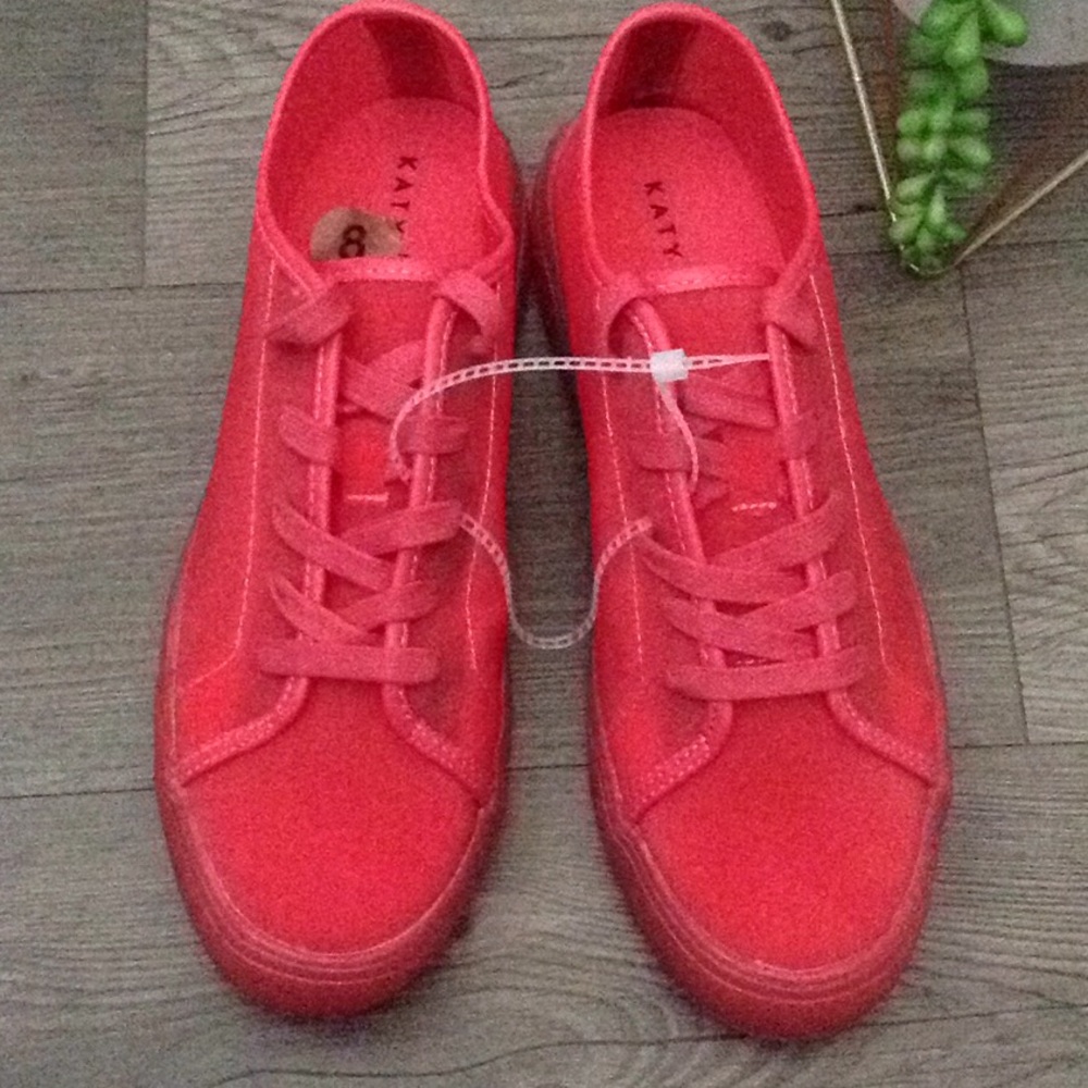 Katy Perry Red Glam Sneakers size 8 - Picture 2 of 8